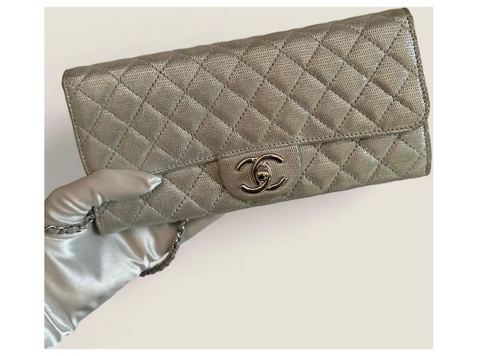 Timeless Clutch Chanel East West con catena argento - vista 7