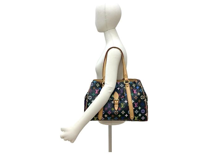 Borsa tote Aurelia MM Monogram Multicolore Louis Vuitton Nero - vista 2