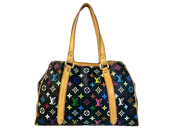Borsa tote Aurelia MM Monogram Multicolore Louis Vuitton Nero - vista 3