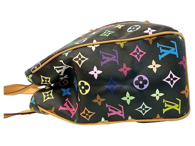 Borsa tote Aurelia MM Monogram Multicolore Louis Vuitton Nero - vista 5