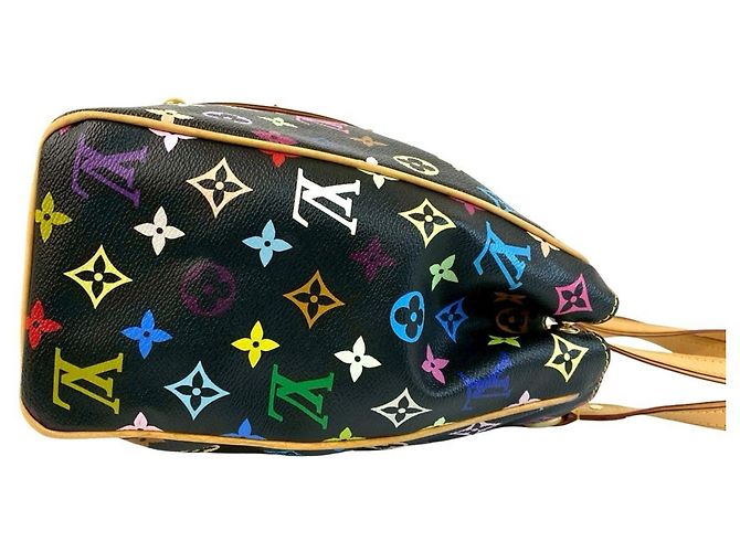 Borsa tote Aurelia MM Monogram Multicolore Louis Vuitton Nero - vista 6