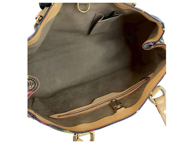 Borsa tote Aurelia MM Monogram Multicolore Louis Vuitton Nero - vista 9
