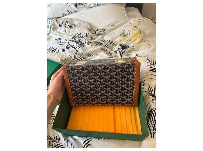 Cartera Goyard Vendome Amarilla Caramelo Cuero - vista 8