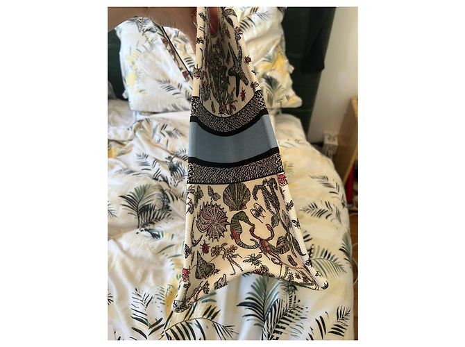 Borsa Tote Grande Dior in tessuto - vista 5