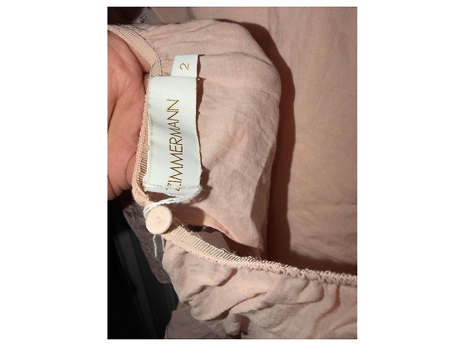 Zimmermann Body de encaje rosa - vista 4