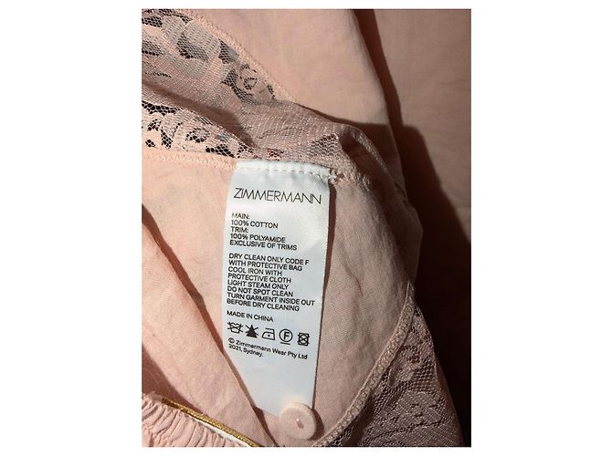 Zimmermann Body de encaje rosa - vista 5
