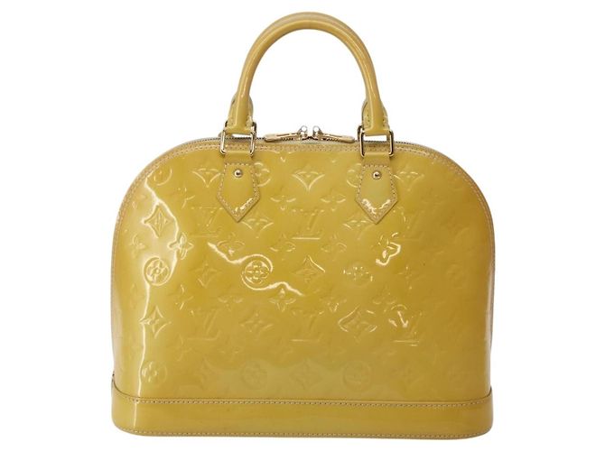 Louis Vuitton Alma Monogram Vernis PM Beige - vista 2