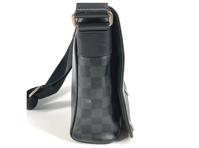 Borsa a tracolla con flap District PM NM Damier Graphite Louis Vuitton Nero - vista 4