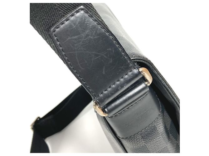 Borsa a tracolla con flap District PM NM Damier Graphite Louis Vuitton Nero - vista 9