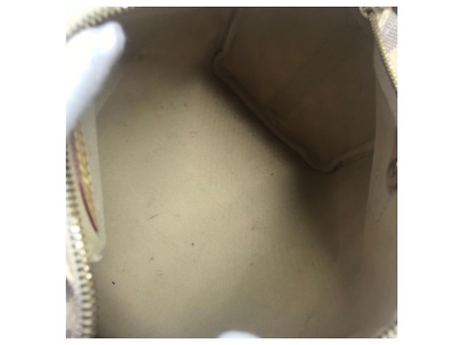 Borsa Speedy Bandoulière 25 Damier Azur di Louis Vuitton Bianco - vista 16