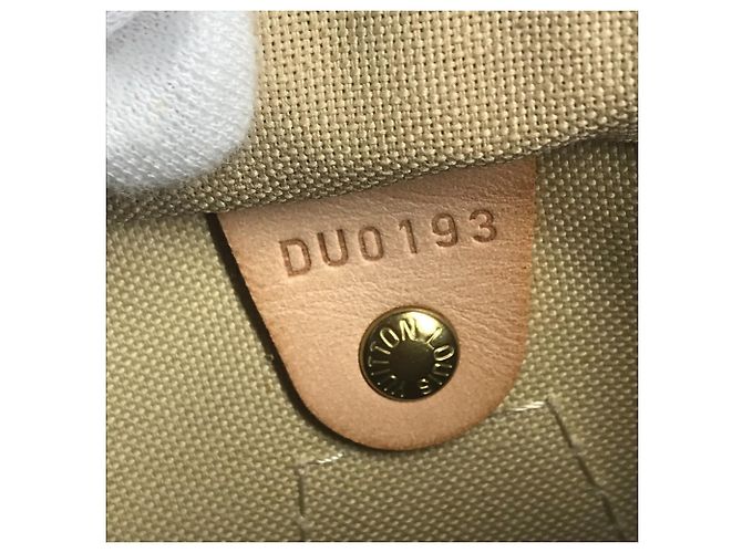 Borsa Speedy Bandoulière 25 Damier Azur di Louis Vuitton Bianco - vista 18