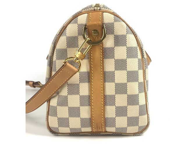 Borsa Speedy Bandoulière 25 Damier Azur di Louis Vuitton Bianco - vista 3