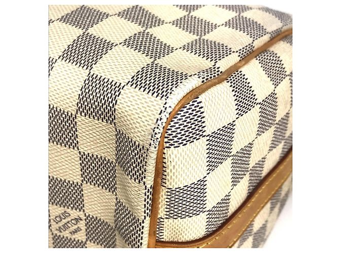 Borsa Speedy Bandoulière 25 Damier Azur di Louis Vuitton Bianco - vista 6