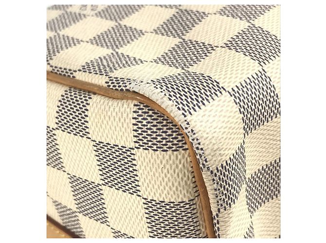 Borsa Speedy Bandoulière 25 Damier Azur di Louis Vuitton Bianco - vista 7