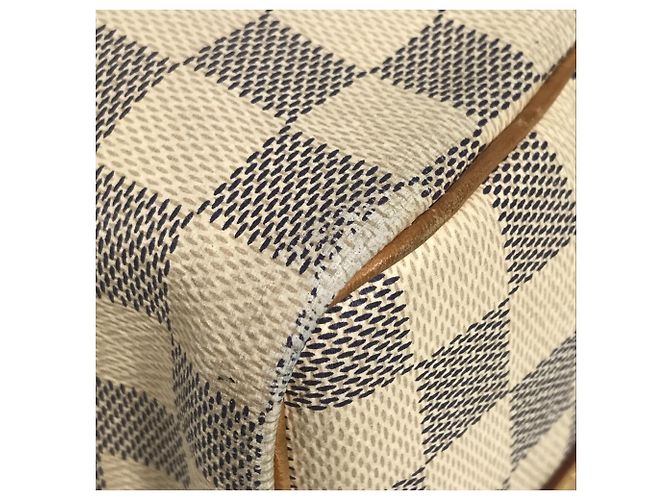 Borsa Speedy Bandoulière 25 Damier Azur di Louis Vuitton Bianco - vista 8
