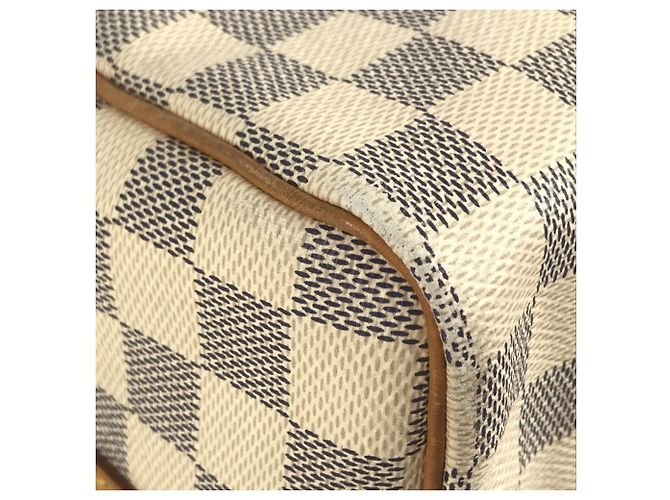 Borsa Speedy Bandoulière 25 Damier Azur di Louis Vuitton Bianco - vista 9