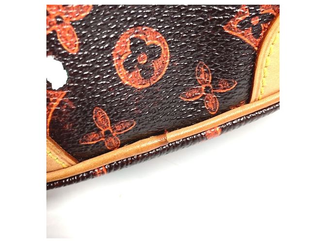 Louis Vuitton Monogram Catgram Pochette Tasche Braun Orange - Ansicht 10