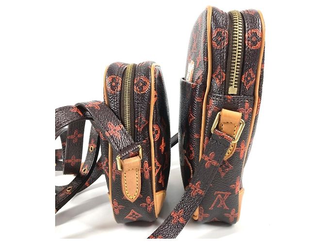 Louis Vuitton Monogram Catgram Pochette Tasche Braun Orange - Ansicht 3