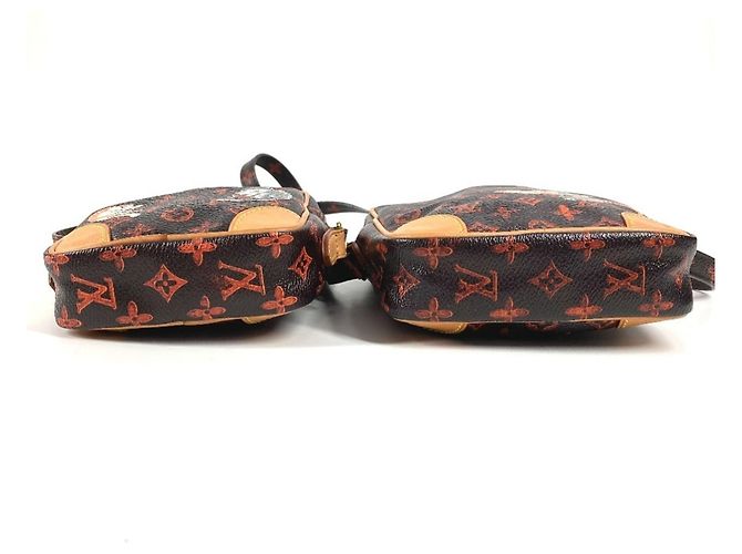 Louis Vuitton Monogram Catgram Pochette Tasche Braun Orange - Ansicht 5
