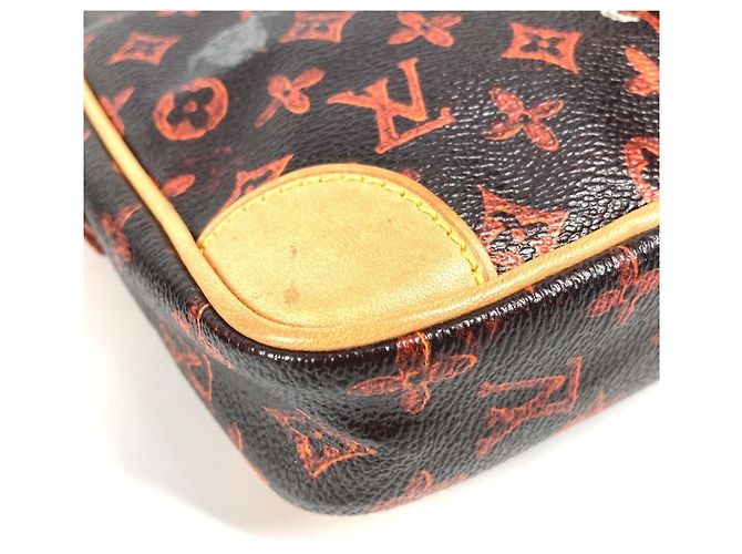 Louis Vuitton Monogram Catgram Pochette Tasche Braun Orange - Ansicht 8