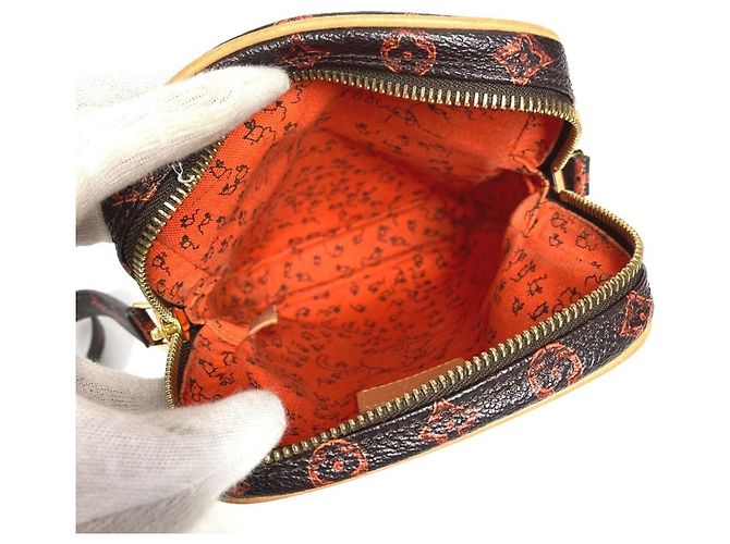 Louis Vuitton Monogram Catgram Pochette Tasche Braun Orange - Ansicht 9