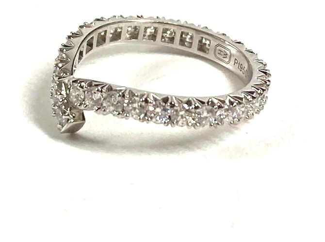 Diamantring aus Platin Ribbon von HARRY WINSTON Silber - Ansicht 3