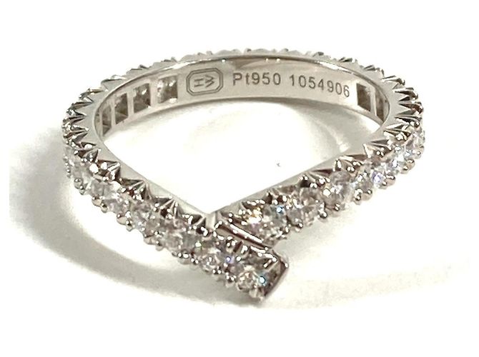 Diamantring aus Platin Ribbon von HARRY WINSTON Silber - Ansicht 6