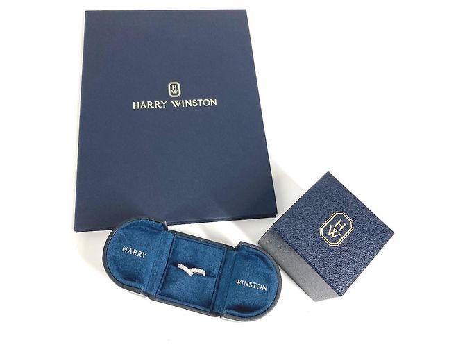 Diamantring aus Platin Ribbon von HARRY WINSTON Silber - Ansicht 8
