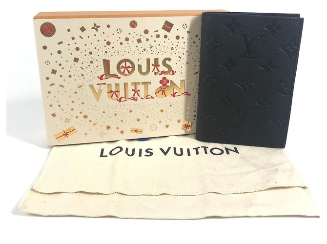 Copri-passaporto Monogram Empreinte Louis Vuitton Nero - vista 13