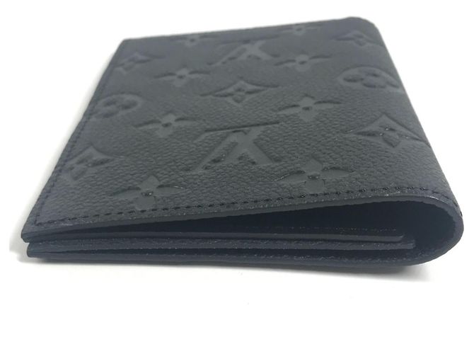 Copri-passaporto Monogram Empreinte Louis Vuitton Nero - vista 4