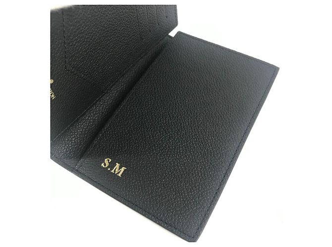 Copri-passaporto Monogram Empreinte Louis Vuitton Nero - vista 8