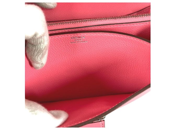 Pochette Flap Mini Convoyeur Hermès Rosa - vista 12