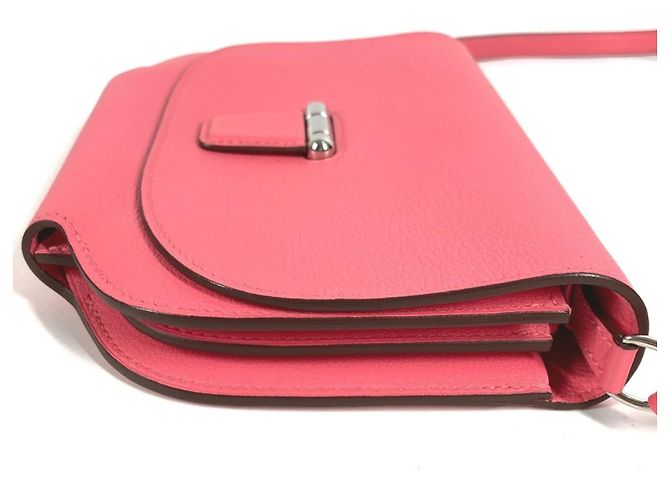 Pochette Flap Mini Convoyeur Hermès Rosa - vista 4