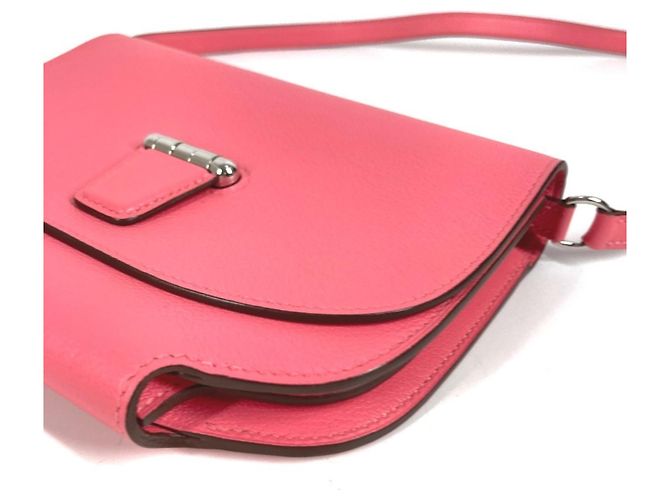 Pochette Flap Mini Convoyeur Hermès Rosa - vista 5