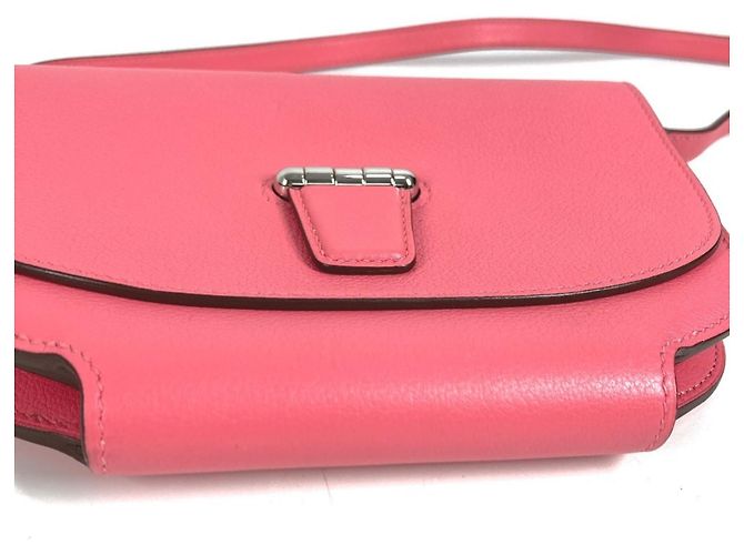 Pochette Flap Mini Convoyeur Hermès Rosa - vista 6