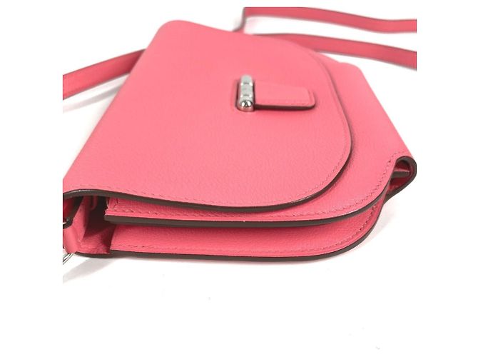 Pochette Flap Mini Convoyeur Hermès Rosa - vista 7
