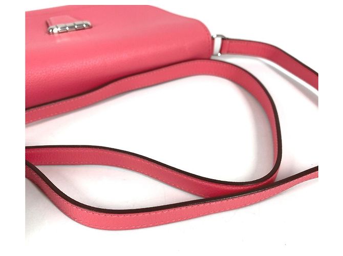 Pochette Flap Mini Convoyeur Hermès Rosa - vista 9