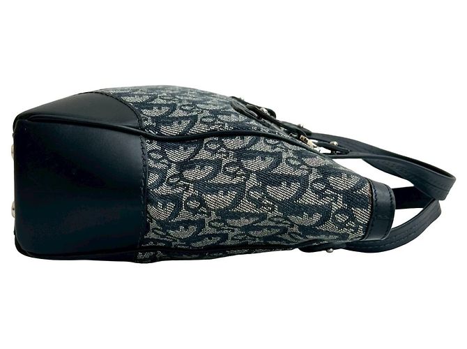 Borsa a mano in tela e pelle Trotter CD di Christian Dior Blu navy - vista 6