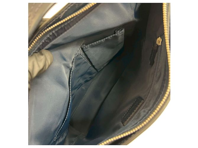 Borsa a mano in tela e pelle Trotter CD di Christian Dior Blu navy - vista 9