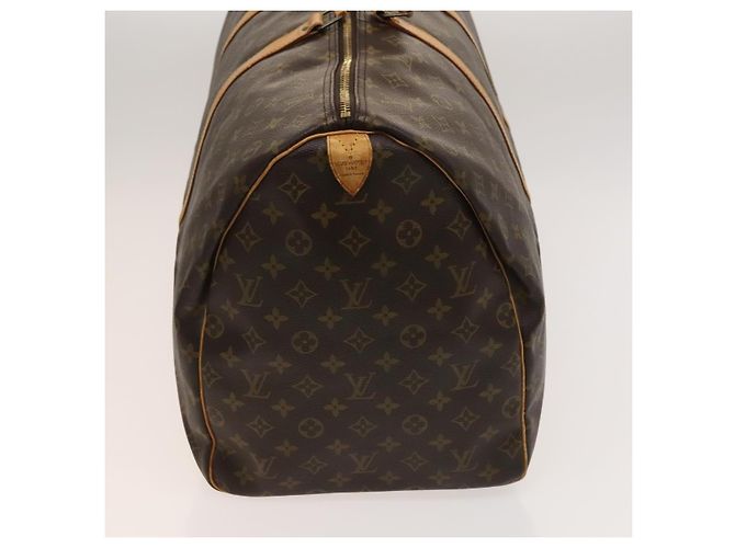 Borsa Keepall Louis Vuitton in tela Monogram 60 Marrone - vista 4