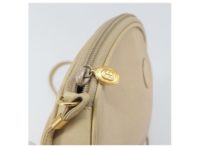 Borsa a Spalla in Pelle Beige Oro GUCCI 007 112 0094 Auth ep13291 D'oro - vista 15