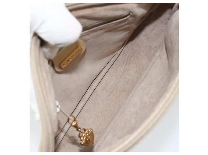 Borsa a Spalla in Pelle Beige Oro GUCCI 007 112 0094 Auth ep13291 D'oro - vista 17