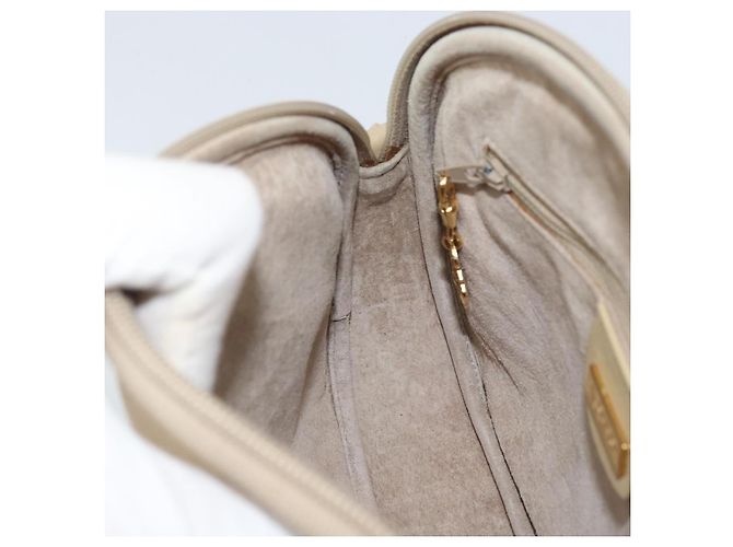 Borsa a Spalla in Pelle Beige Oro GUCCI 007 112 0094 Auth ep13291 D'oro - vista 19