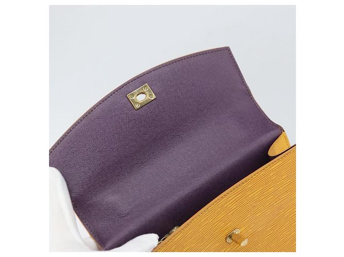 LOUIS VUITTON Borsa a Mano Epi Malesherbes Tassili Giallo Jonne M52379 Auth 169040 - vista 18