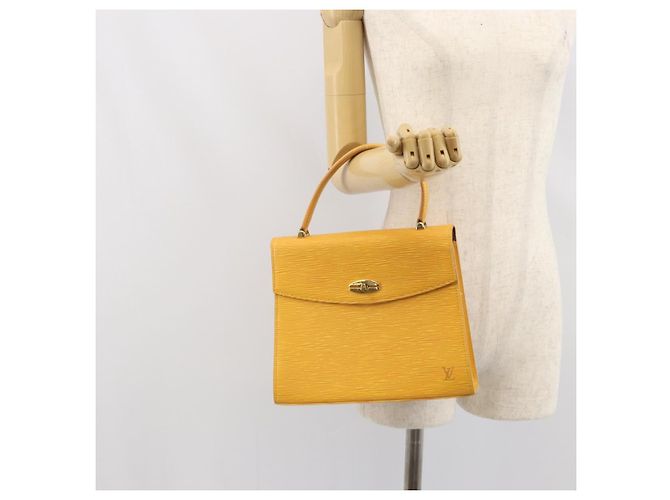 LOUIS VUITTON Borsa a Mano Epi Malesherbes Tassili Giallo Jonne M52379 Auth 169040 - vista 23