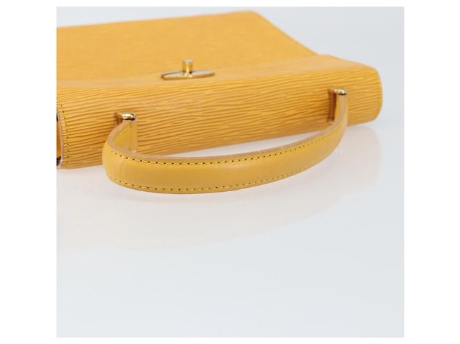 LOUIS VUITTON Borsa a Mano Epi Malesherbes Tassili Giallo Jonne M52379 Auth 169040 - vista 7