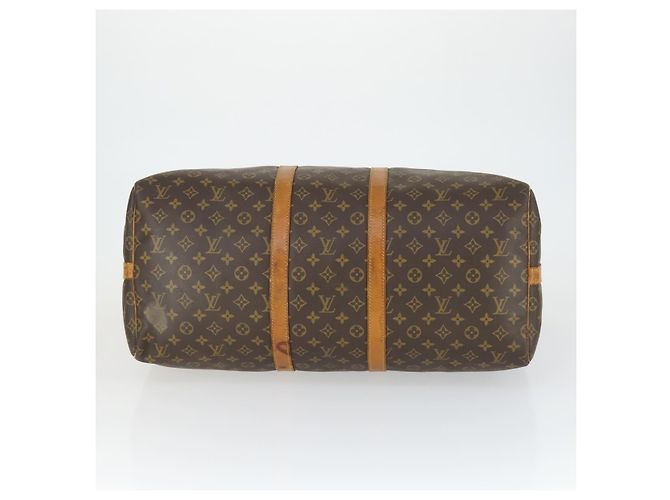LOUIS VUITTON Monogram Keepall Bandouliere 55 Borsa Boston M41414 LV Auth 166551 Monogramma - vista 12