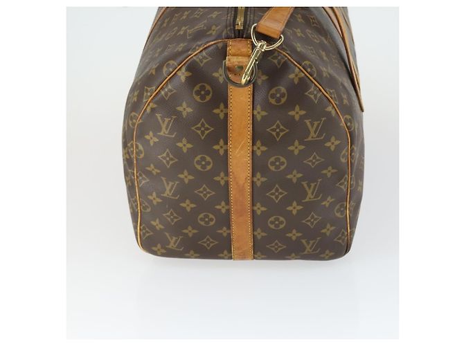 LOUIS VUITTON Monogram Keepall Bandouliere 55 Borsa Boston M41414 LV Auth 166551 Monogramma - vista 4