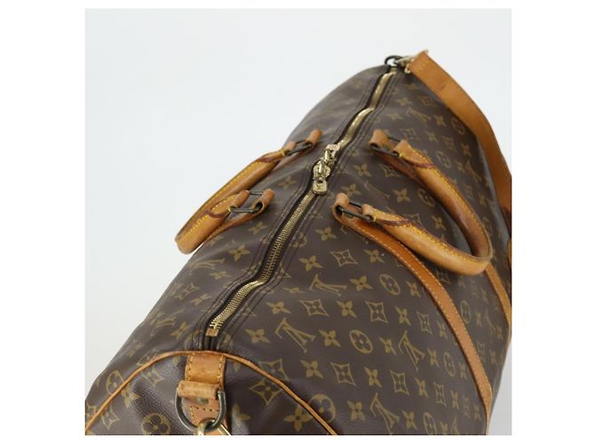 LOUIS VUITTON Monogram Keepall Bandouliere 55 Borsa Boston M41414 LV Auth 166551 Monogramma - vista 6