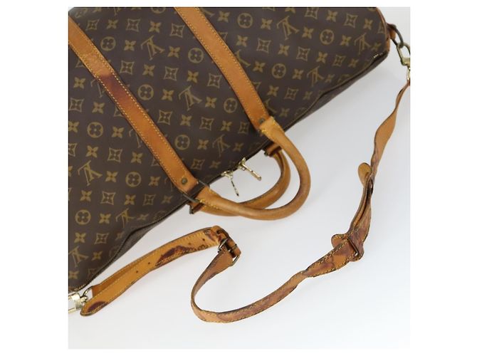 LOUIS VUITTON Monogram Keepall Bandouliere 55 Borsa Boston M41414 LV Auth 166551 Monogramma - vista 7